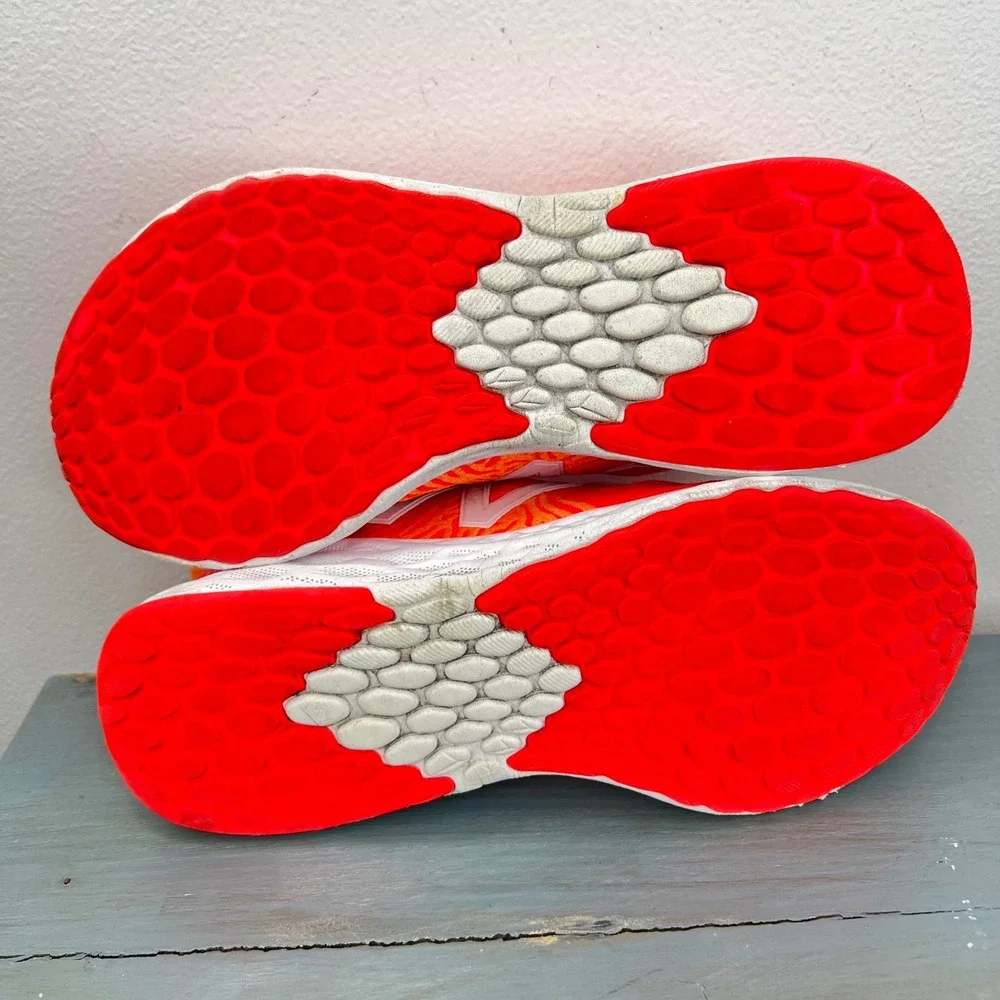 New Balance Fresh Foam Tempo Neo Flame Red Orange Running Shoes WTMPOCP Womens 8